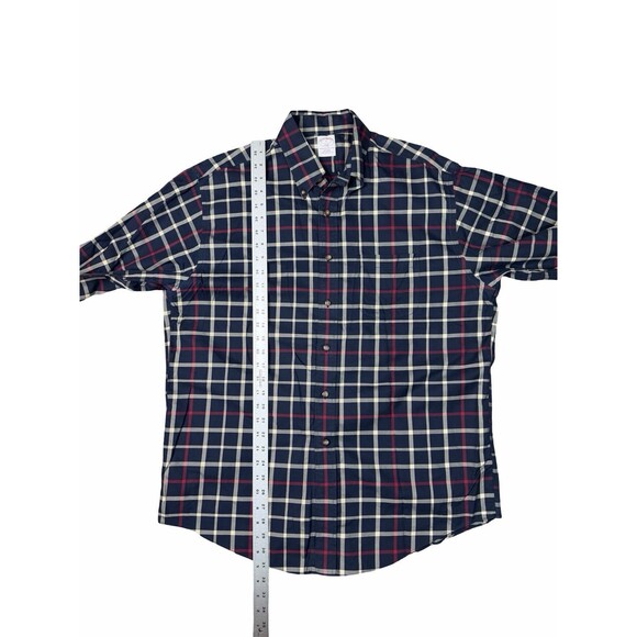 Brooks Brothers 346 Non Iron Button Shirt L Blue Plaid Long Sleeve Cotton NWOT - Picture 5 of 8